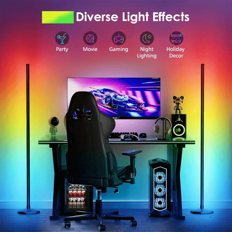 LumeAmbient™ Corner Floor Light